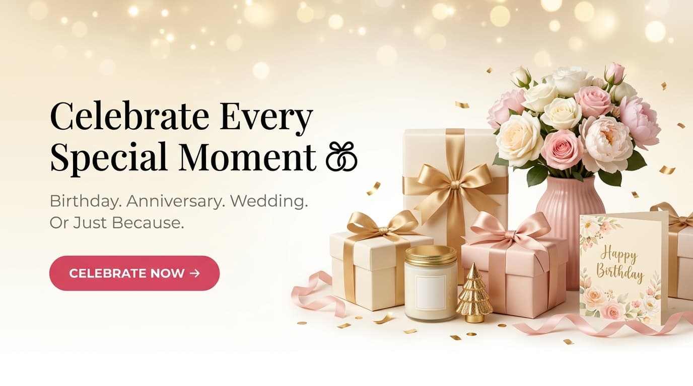 Celebrate Every Special Moment — Birthday, Anniversary, Wedding or Just Because