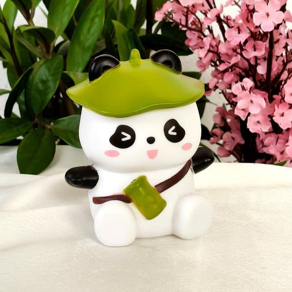 Bamboo Hat Panda Mini Lamp