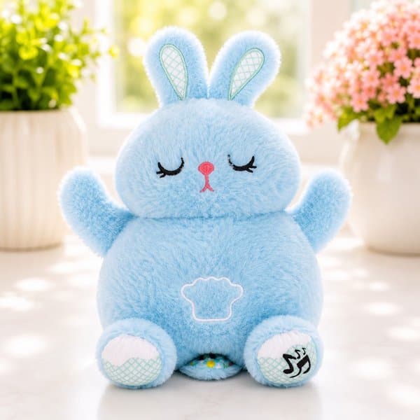 Breathing Rabbit Plush Toy – Premium Quality, 4 Modes - View 2