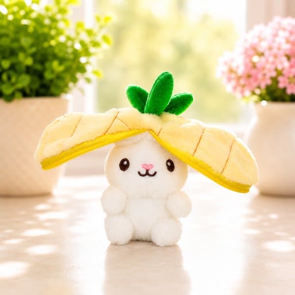 Fruit Bunny Plush Keychain - View 4