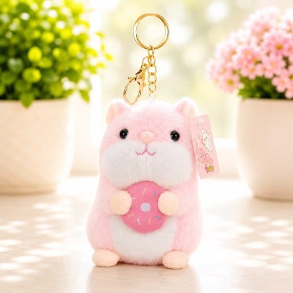 Hamster Plush Keychain