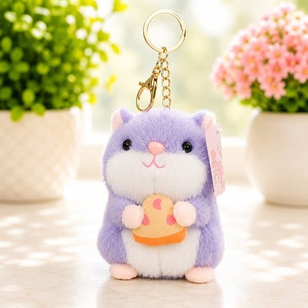 Hamster Plush Keychain - View 3