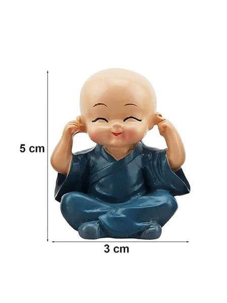 Mini Buddha Monk Decor Set - View 5