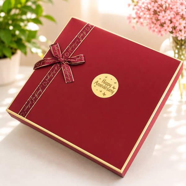 Premium Red Saree Hamper - View 2