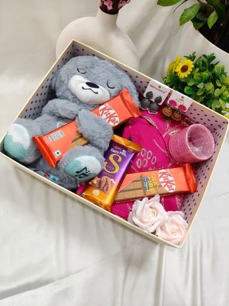 Salwar & Teddy Gift Hamper