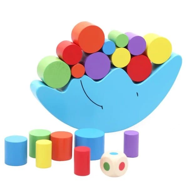 Wooden Balancing Moon Toy - View 1