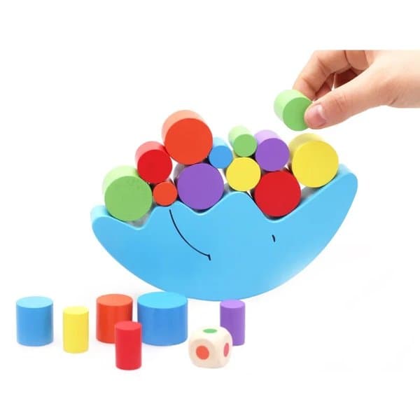 Wooden Balancing Moon Toy - View 2