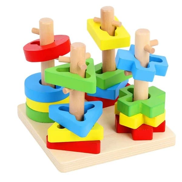 Wooden Shape Sorting Toy - View 1