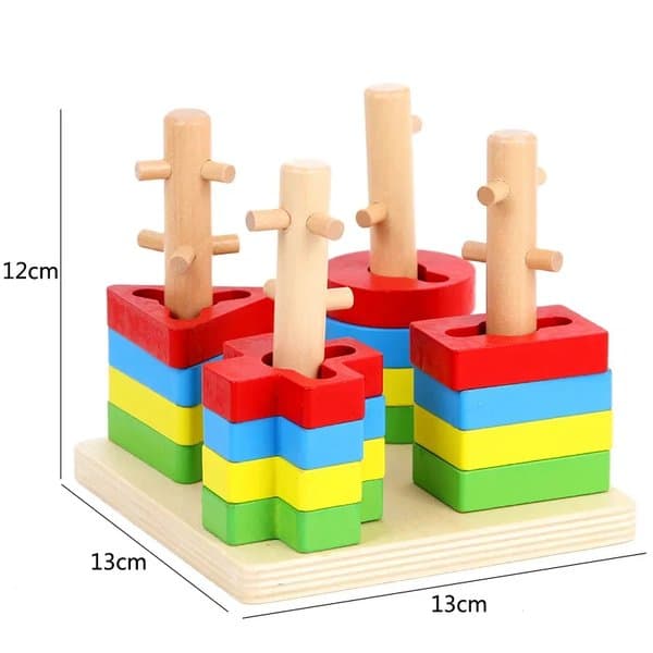 Wooden Shape Sorting Toy - View 4