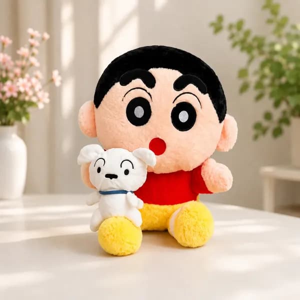 Shinchan with Shiro Soft Toy